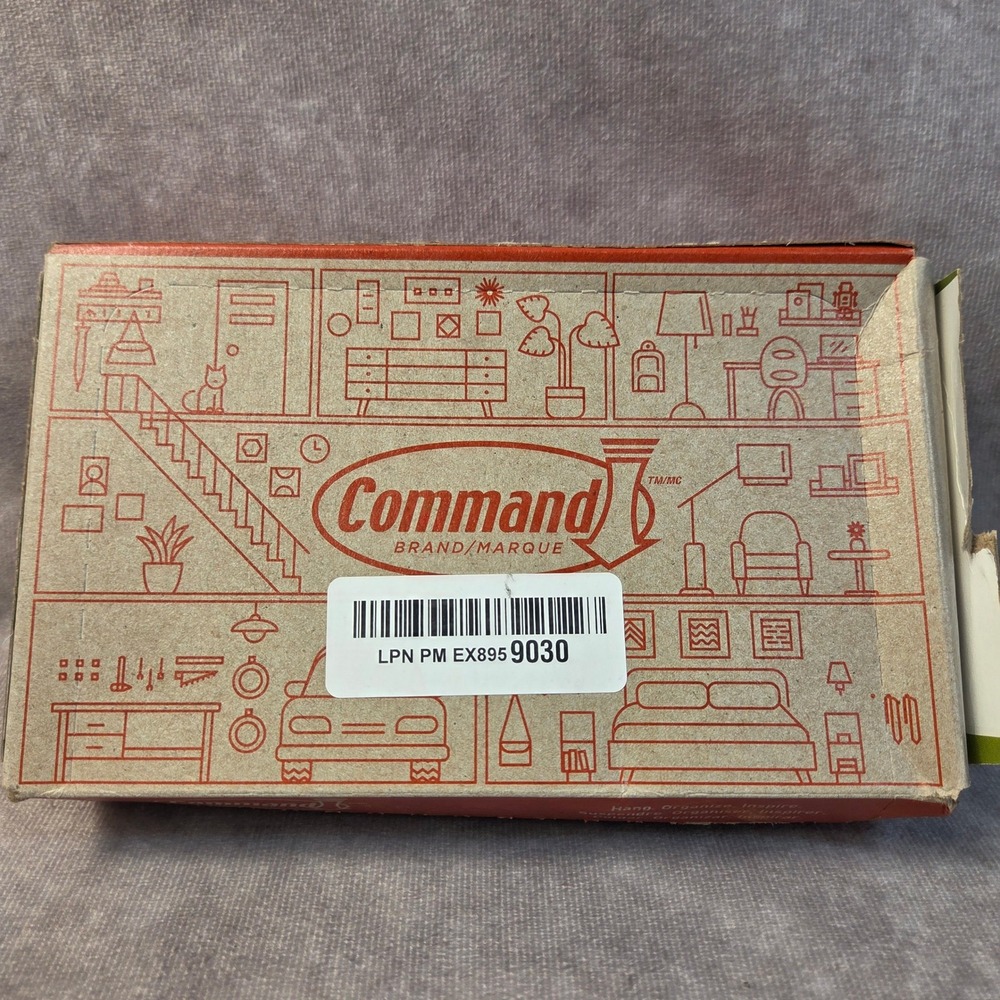 Command Medium Picture Hanging Strips Black 16 Pairs PH204BLK-16NA Damage Free